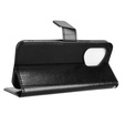 Pattintható tok a Honor 400 5G, Crazy Horse Wallet, fekete