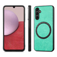 Telefontok a Samsung Galaxy A14 5G, Leather Hybrid MagSafe, zöld