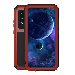Love Mei Telefontok a Samsung Galaxy A52/A52s, armored with glass, piros