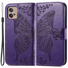 Pattintható tok a Motorola Moto G32, Butterfly, lila
