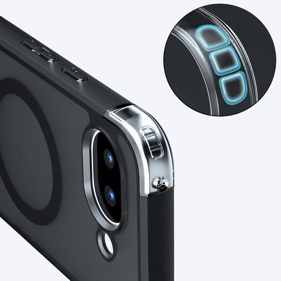 Fusion Hybrid MagSafe tok Google Pixel 10a készülékhez, fekete