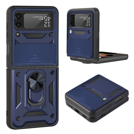 Telefontok a Samsung Galaxy Z Flip3 5G, CamShield Slide, kék