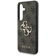 GUESS Telefontok a Samsung Galaxy S25, 4G Big Metal Logo, barna