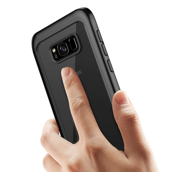 Tok Samsung Galaxy S8+ Plus készülékhez, Shockproof, fóliával, kék