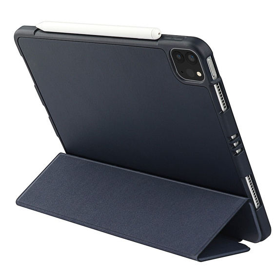 Tok iPad Pro 11 2021/2022, Smartcase tolltartóval, sötétkék