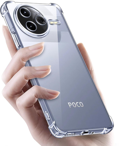 Telefontok a Xiaomi Poco F7 Pro, Dropproof, átlátszó