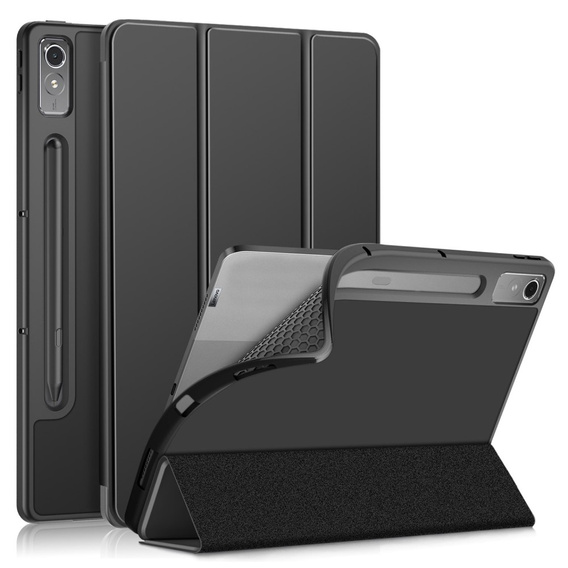Tok Lenovo Tab P12, Smartcase tolltartóval, fekete