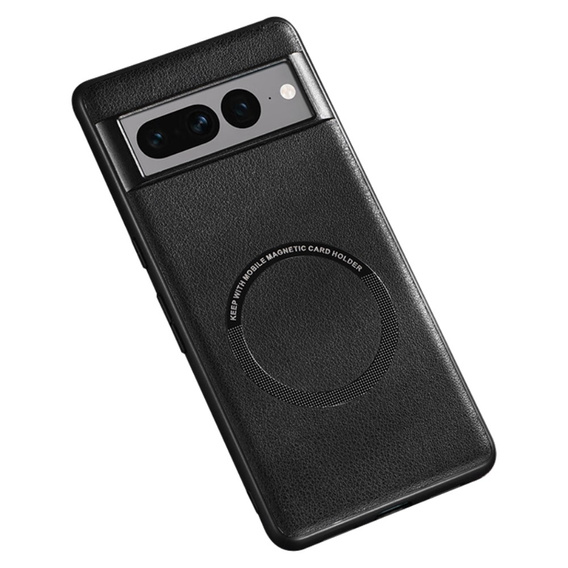 Telefontok a Google Pixel 7 Pro 5G, Leather Hybrid MagSafe, fekete
