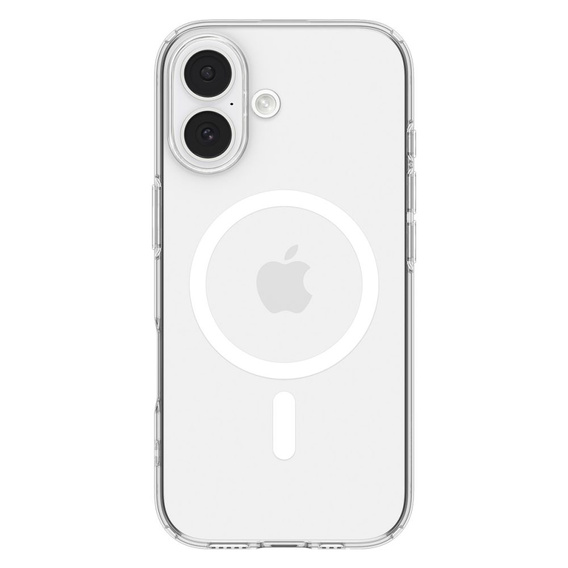 Spigen tok iPhone 17 készülékhez, Liquid Crystal MagSafe, átlátszó/fehér