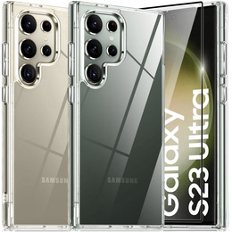 Telefontok a Samsung Galaxy S23 Ultra, Premium Armor Slim, átlátszó