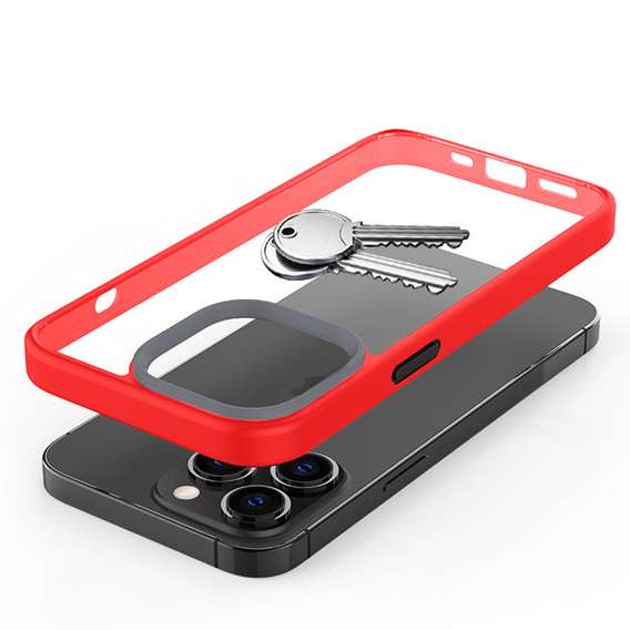 Telefontok a iPhone 13 Pro, ERBORD Hybrid Case, piros