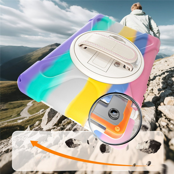 Páncélozott tok állvánnyal és vállpánttal Samsung Galaxy Tab A11 készülékhez