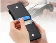 Tok Motorola Razr 50 Ultra, Card Slot Ring Case, fekete