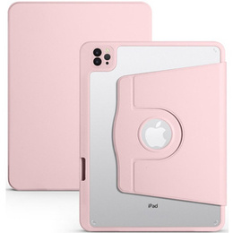 Tok iPad Pro 11" 2022/2021/2020 (4/3/2 gen.), tolltartóval, 360°-os forgatható, rózsaszín