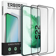2x edzett üveg a Samsung Galaxy S22, ERBORD 3D teljes képernyő