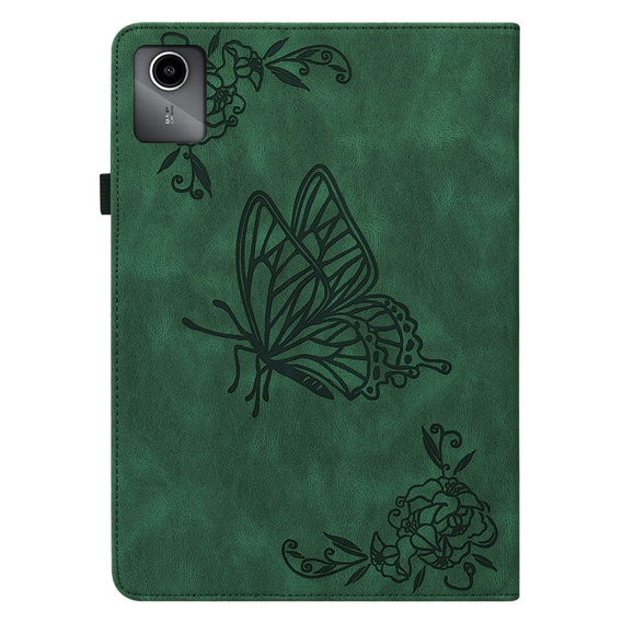 Tok Lenovo Tab M11, Butterfly, zöld