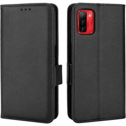 Pattintható tok a Ulefone Note 12P, Wallet Litchi Magnet, fekete