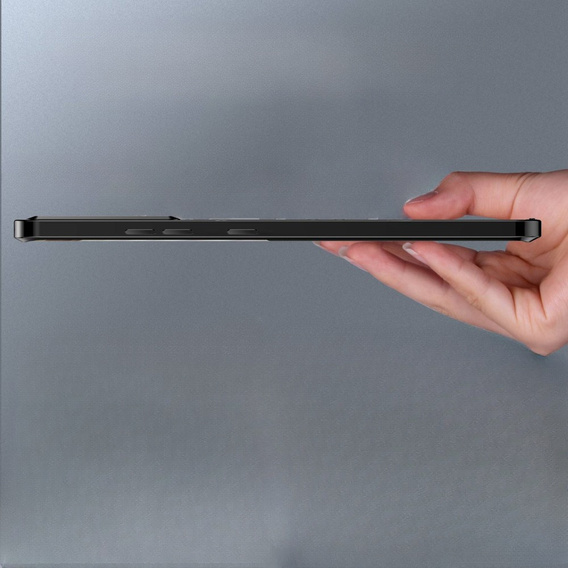 Kameravédő tok Samsung Galaxy S21+ Plus, CamShield MagSafe, átlátszó / fekete
