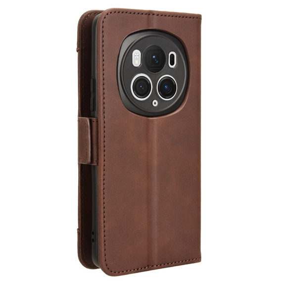 Pattintható tok a Honor Magic 6 Pro 5G, Card Slot, barna