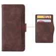 Pattintható tok a T Phone 2 5G, Card Slot, barna