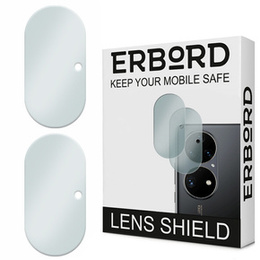 2x ERBORD edzett üveg a kamera számára, hogy Huawei P50 Pro