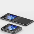 Tok Samsung Galaxy Z Flip7 FE / Z Flip6, PC Case, átlátszó / fekete