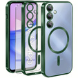 Tok Samsung Galaxy A15 4G/5G-hoz, Electro MagSafe, zöld + üveg a képernyőhöz