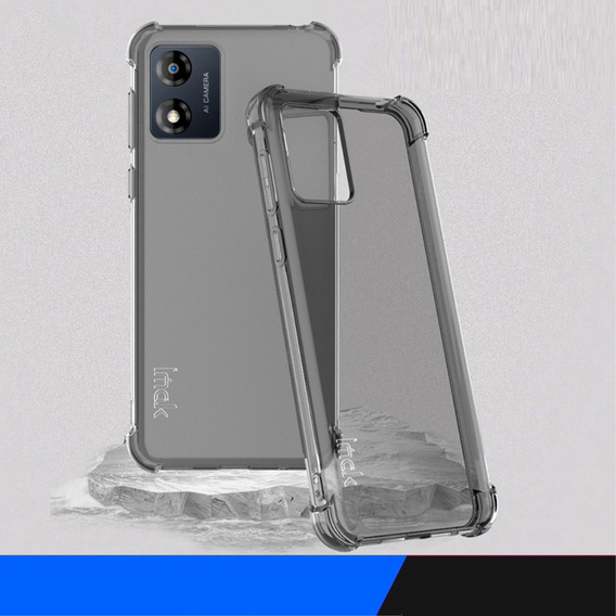 IMAK Telefontok a Motorola Moto E13, Dropproof, átlátszó / fekete