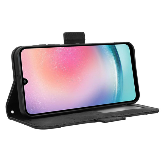 Pattintható tok a Samsung Galaxy A25 5G, Card Slot, fekete