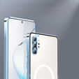 Kameravédő tok Samsung Galaxy Note 10+ Plus, CamShield MagSafe, átlátszó / kék