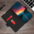 Pattintható tok a Motorola Edge 30 Neo 5G, Wallet Thin Magnet, fekete