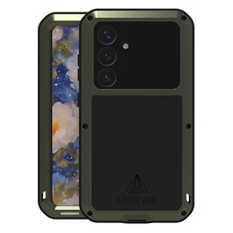 Love Mei Telefontok a Samsung Galaxy S25, armored with glass, zöld