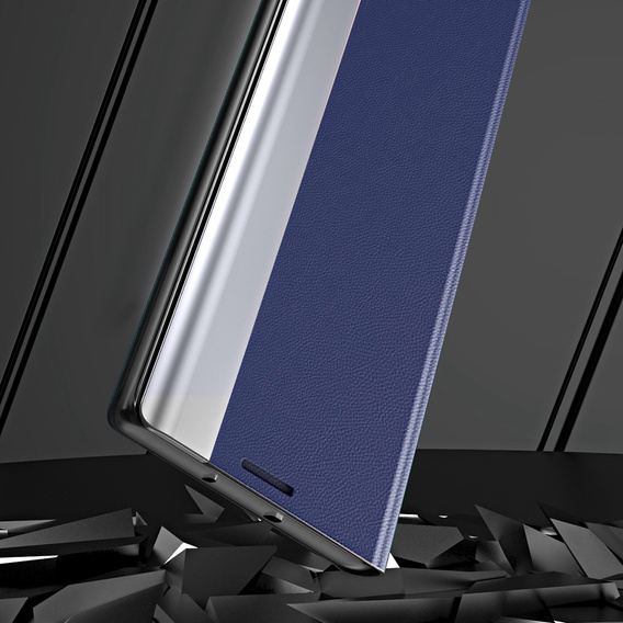 Pattintható tok a Xiaomi Poco M4 Pro 4G, Side Magnetic, sötétkék