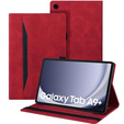 Tok Samsung Galaxy Tab A9+, Classic, tolltartóval, piros