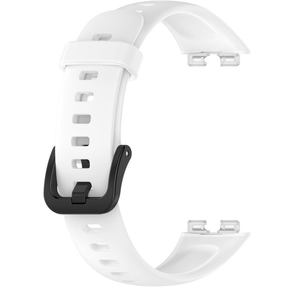 Silikonowy Gumowy Pasek do Huawei Band 8, biały