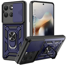 Páncélozott tok Motorola Moto G56 5G, CamShield Slide, kék