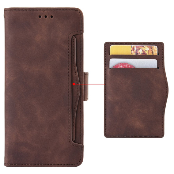Pattintható tok a Google Pixel 8A, Card Slot, barna