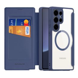 Dux Ducis Telefontok a Samsung Galaxy S25 Ultra, Skin X Pro, MagSafe, sötétkék