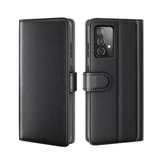 Pattintható tok Samsung Galaxy A52 / A52s, Split Leather, kék