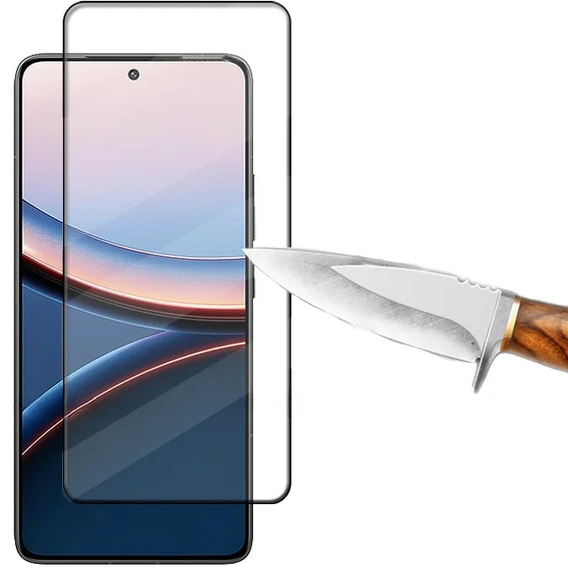 3D edzett üveg Xiaomi Poco F7 Ultra készülékhez, fekete keret