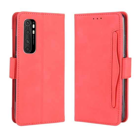 Pattintható tok a Xiaomi Mi Note 10 Lite, Card Slot, piros