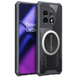 Tok OnePlus 11 5G, mágneses lemezzel, átlátszó / fekete