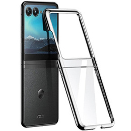 Tok Motorola Razr 50 Ultra, Electro Frame, átlátszó / ezüst