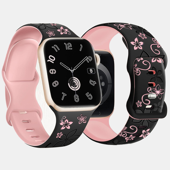 Szilikon szíj Apple Watch 1/2/3/4/4/5/6/7/8/9/SE 38/40/41/mm-es órához