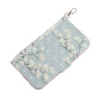 Pattintható tok a Samsung Galaxy A14 4G/5G, Wallet, flowers magnolia, fehér