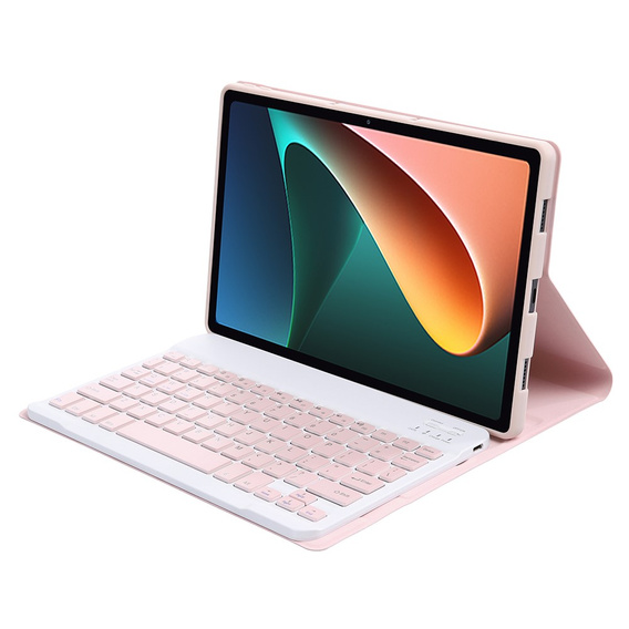 Tok + billentyűzet Xiaomi Pad 5/5 Pro, rózsaszín rose gold