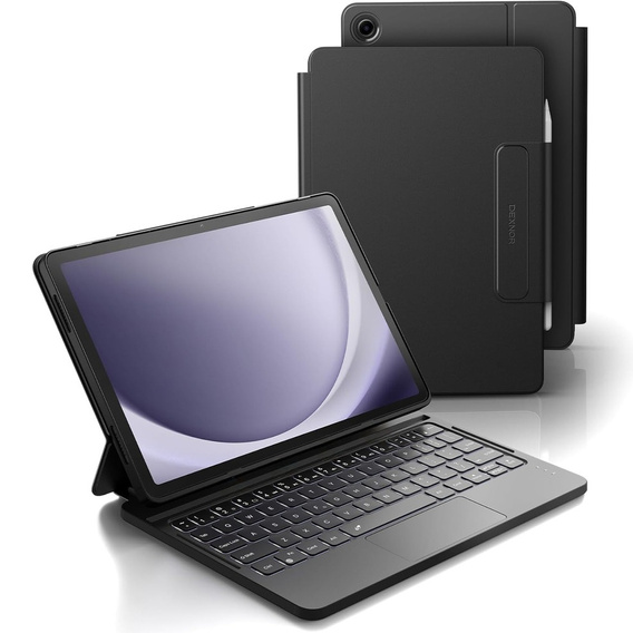 Dexnor mágneses tok billentyűzettel és érintőpaddal Samsung Galaxy Tab A9+ készülékhez