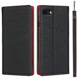 Bőr tok a iPhone 7/8/SE 2020/SE 2022, ERBORD Grain Leather, fekete