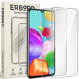 2x edzett üveg a Samsung Galaxy A41, ERBORD 9H Hard Glass a képernyőn