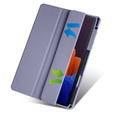 Tok Samsung Galaxy Tab S7 Plus / Tab S7 FE, Smartcase Hybrid, tolltartó résszel, lila